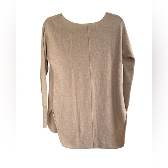 Halogen Tan Crew Neck Sweater 100% cashemere - Picture 4 of 4